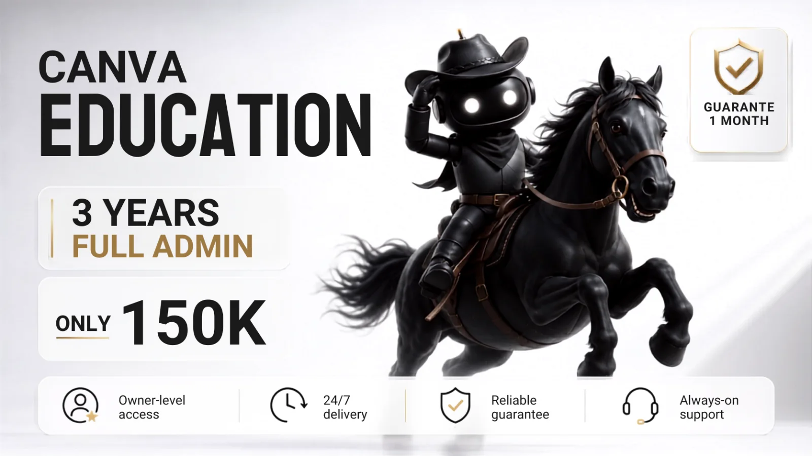 Pratinjau Canva Education 3 Tahun - Full Admin Panel