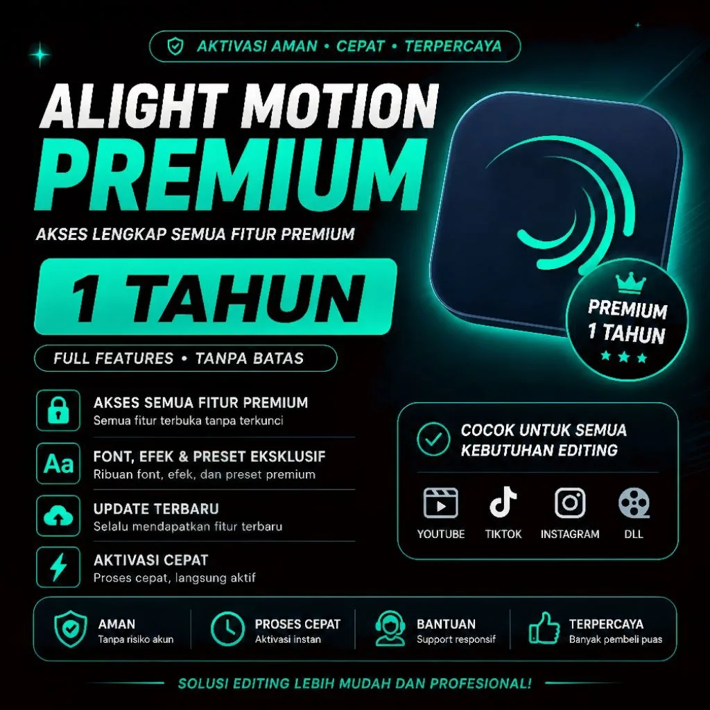 Pratinjau Alight Motion Premium 1 Tahun